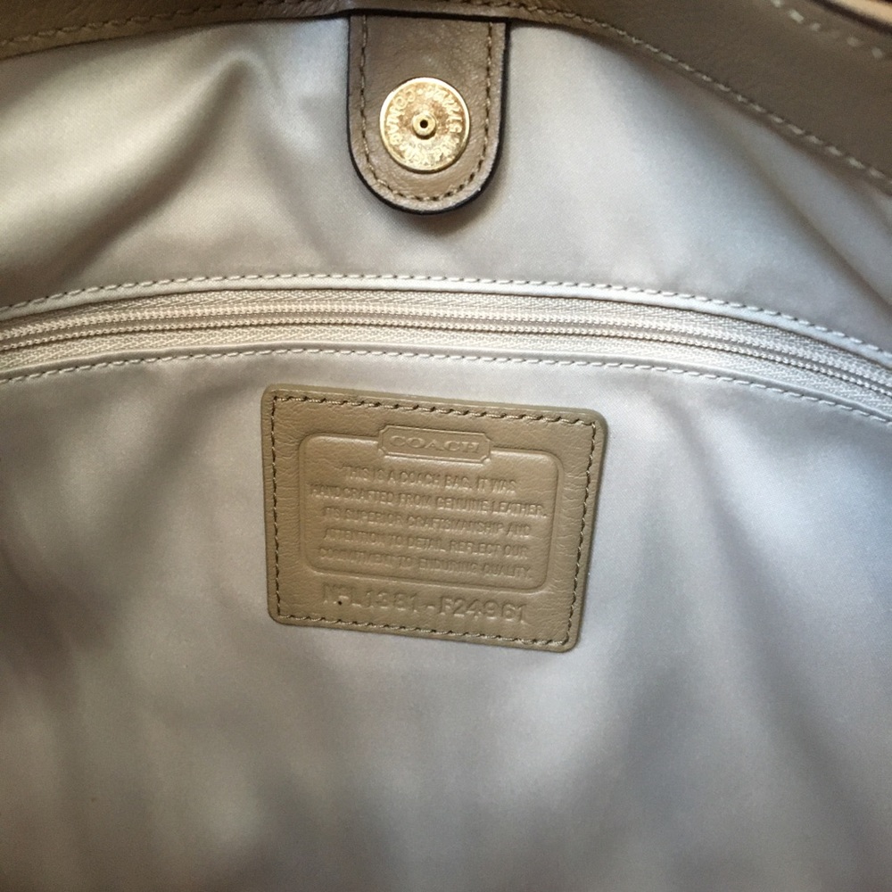 Coach Campbell Leather Camel Satchel - Picture 14 of 16